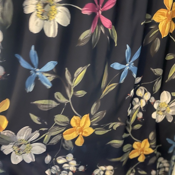 Chico's Floral Maxi Dress - Navy with Multicolor Flowers - Picture 4 of 6